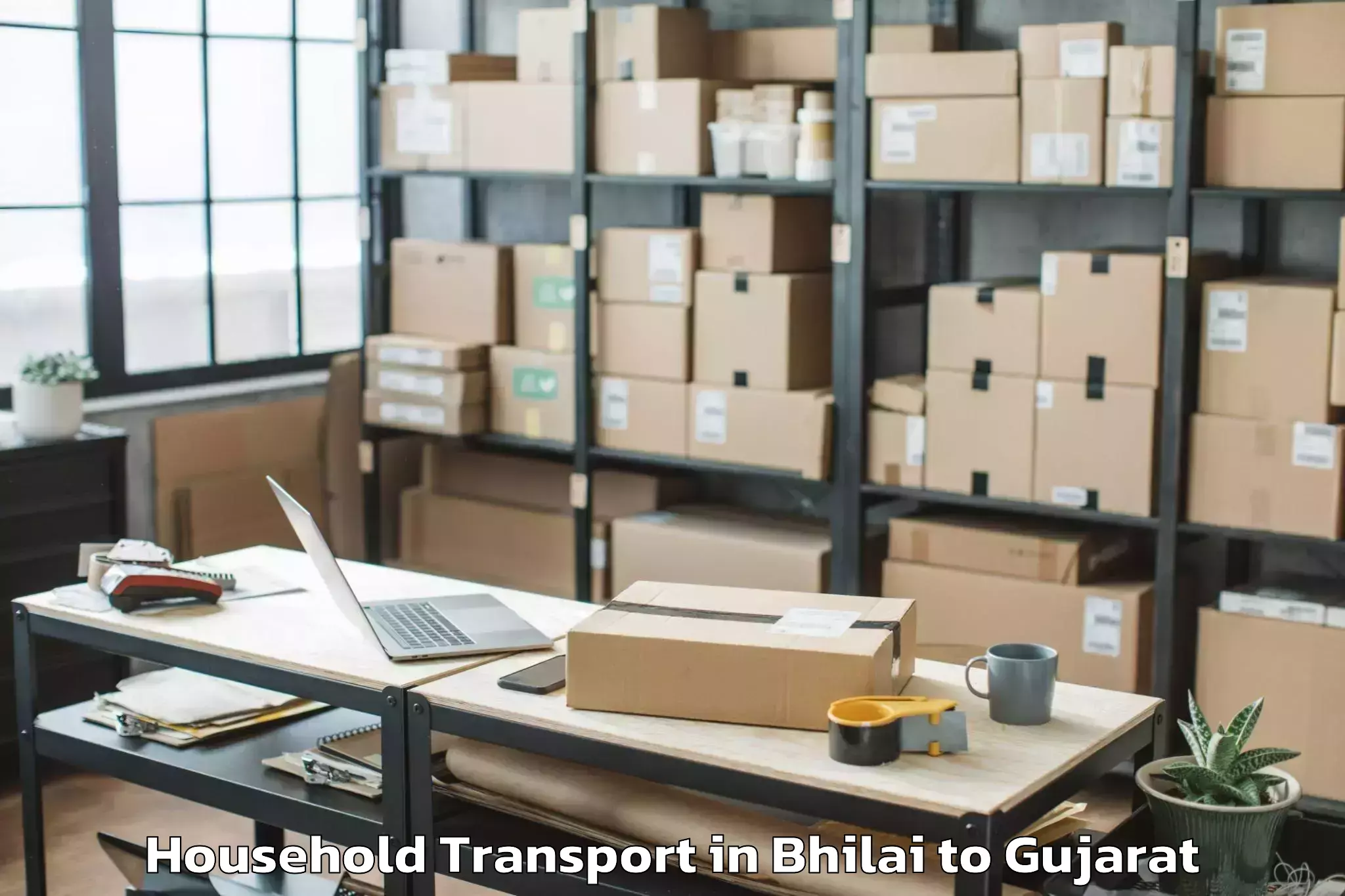 Affordable Bhilai to Prantij Household Transport